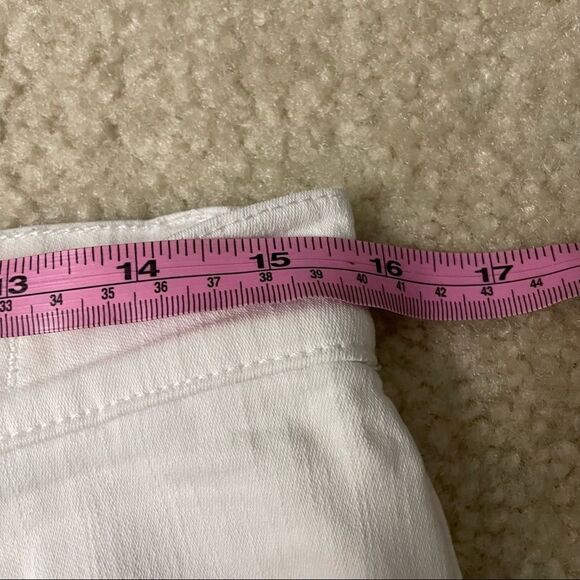 MADEWELL HIGH RISER SKINNY JEANS WHITE COTTON BLEND‎ STRETCH DENIM SIZE 31 - Picture 7 of 11